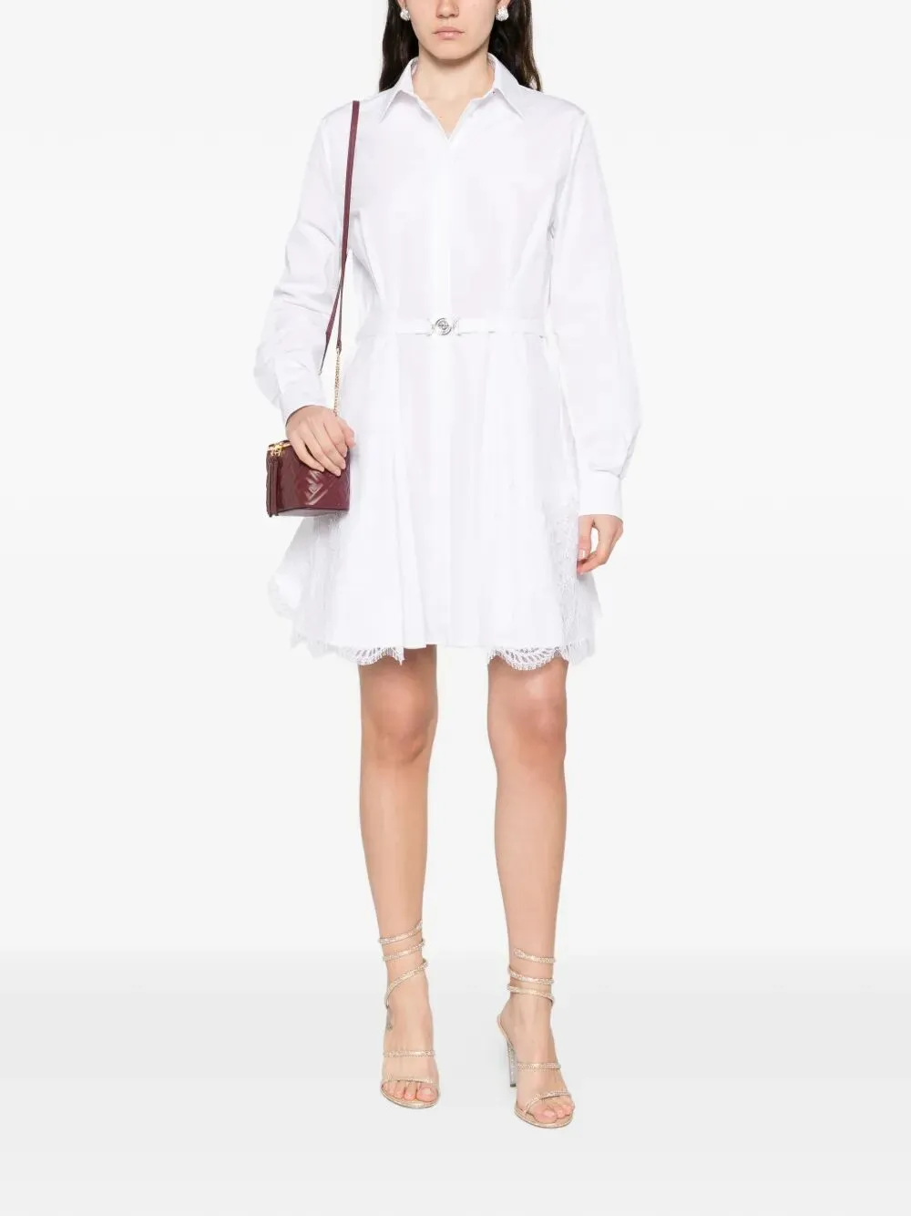 Belted Cotton Shirt Dress sold by Wanan Luxury product image thumbnail 4