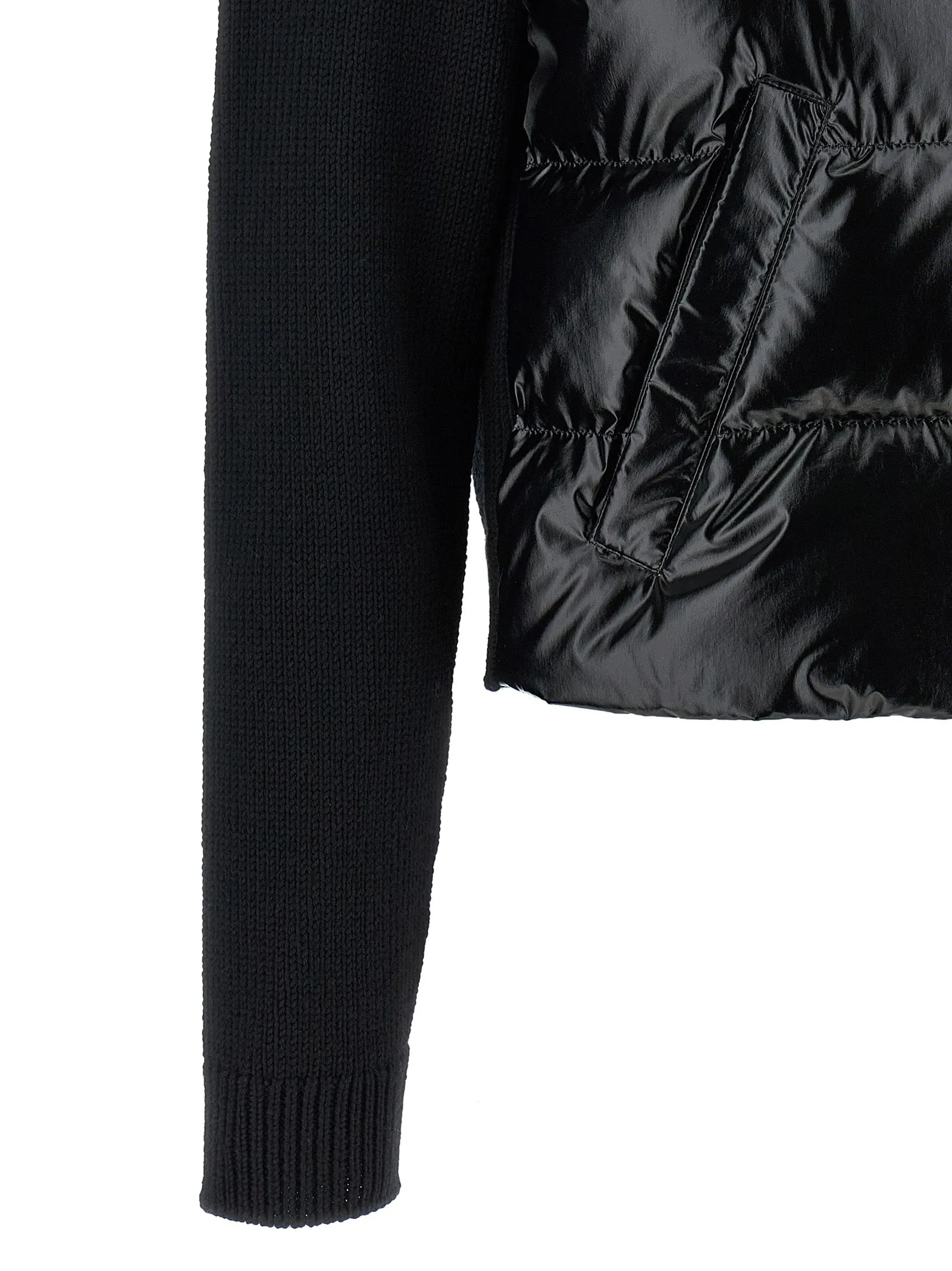 Padded Cardigan Sweaters And Cardigans Black sold by Wanan Luxury product image thumbnail 4