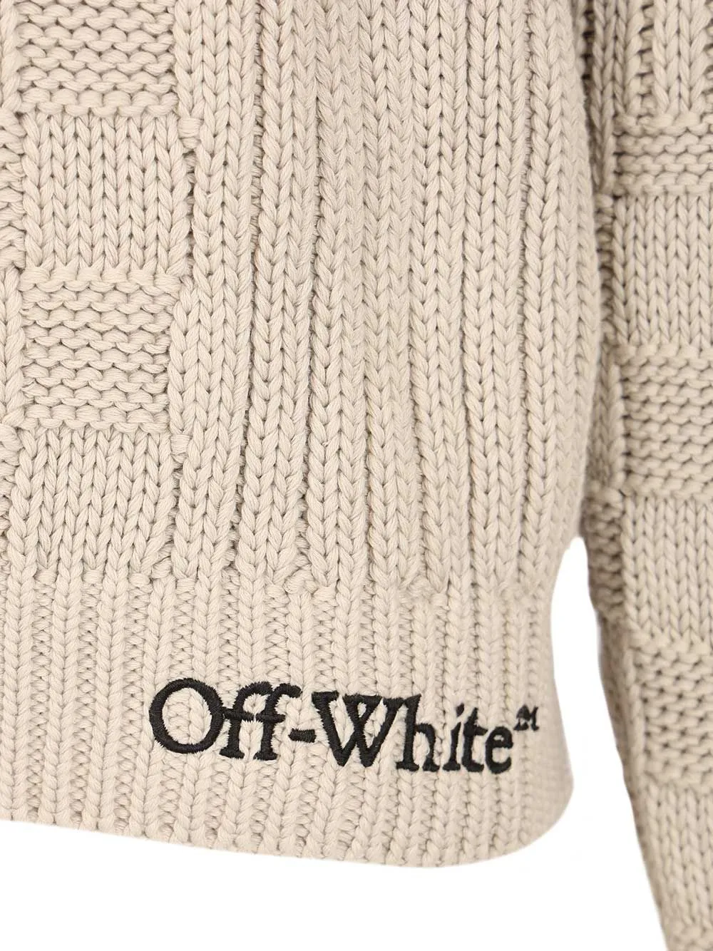 Arrow Cotton Sweater Knitwear Beige sold by Wanan Luxury product image thumbnail 3