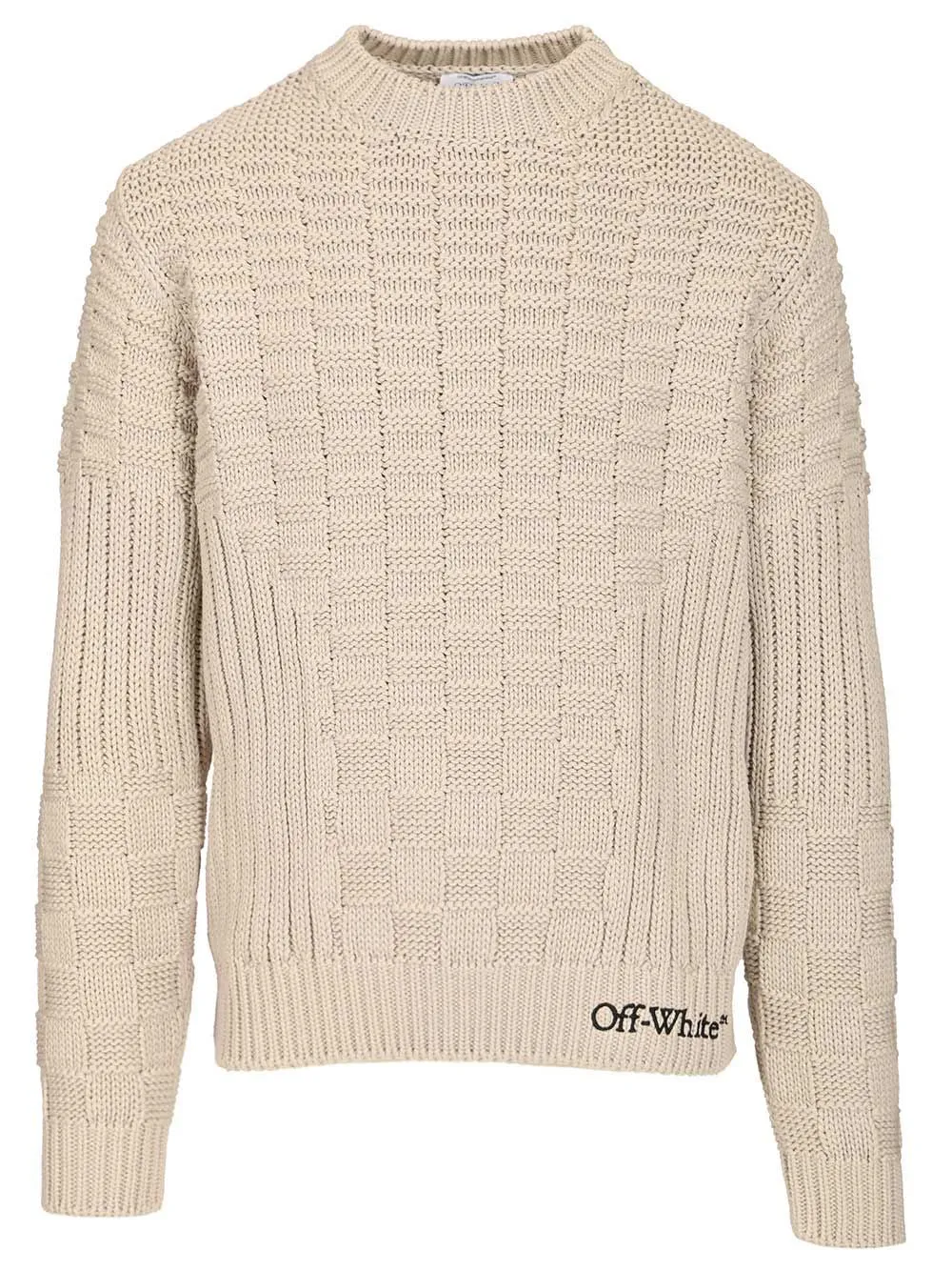 Arrow Cotton Sweater Knitwear Beige sold by Wanan Luxury