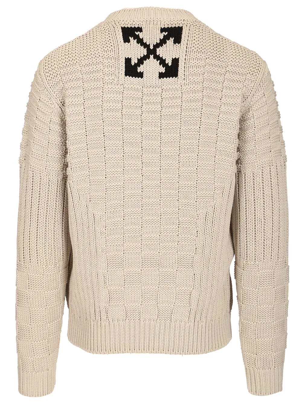 Arrow Cotton Sweater Knitwear Beige sold by Wanan Luxury product image thumbnail 2