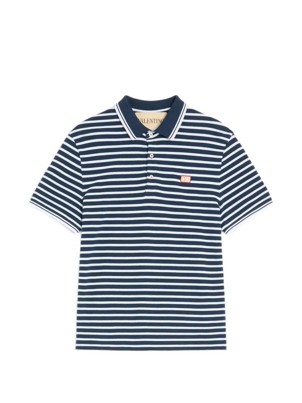 Valentino Cotton PiquÉ Polo With Vlogo Patch sold by Wanan Luxury