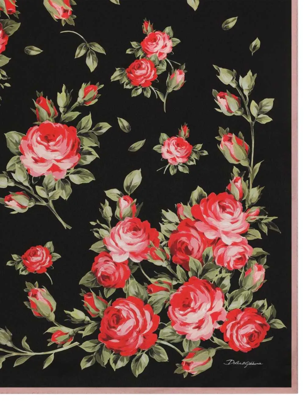 90x90 Cm Silk Twill Scarf With A Rose Bouquet Print sold by Wanan Luxury product image thumbnail 2