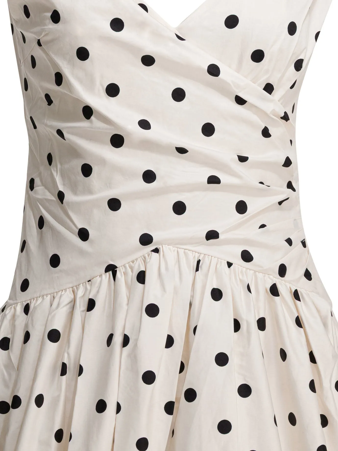 Polka Dot Flared Midi Dress Dresses White sold by Wanan Luxury product image thumbnail 3