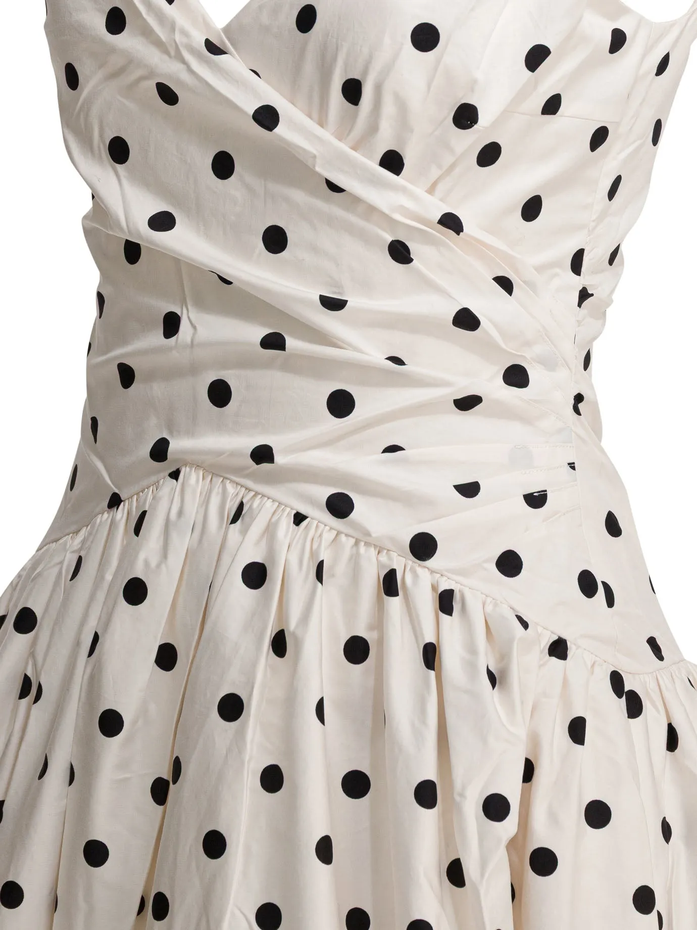 Polka Dot Flared Midi Dress Dresses White sold by Wanan Luxury product image thumbnail 4