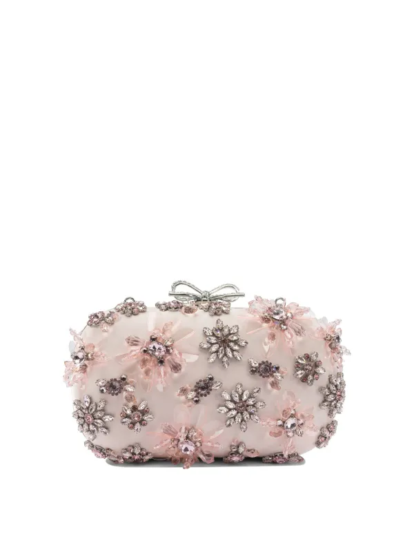 Satin Floral Clutch Bag Clutches Pink sold by Wanan Luxury