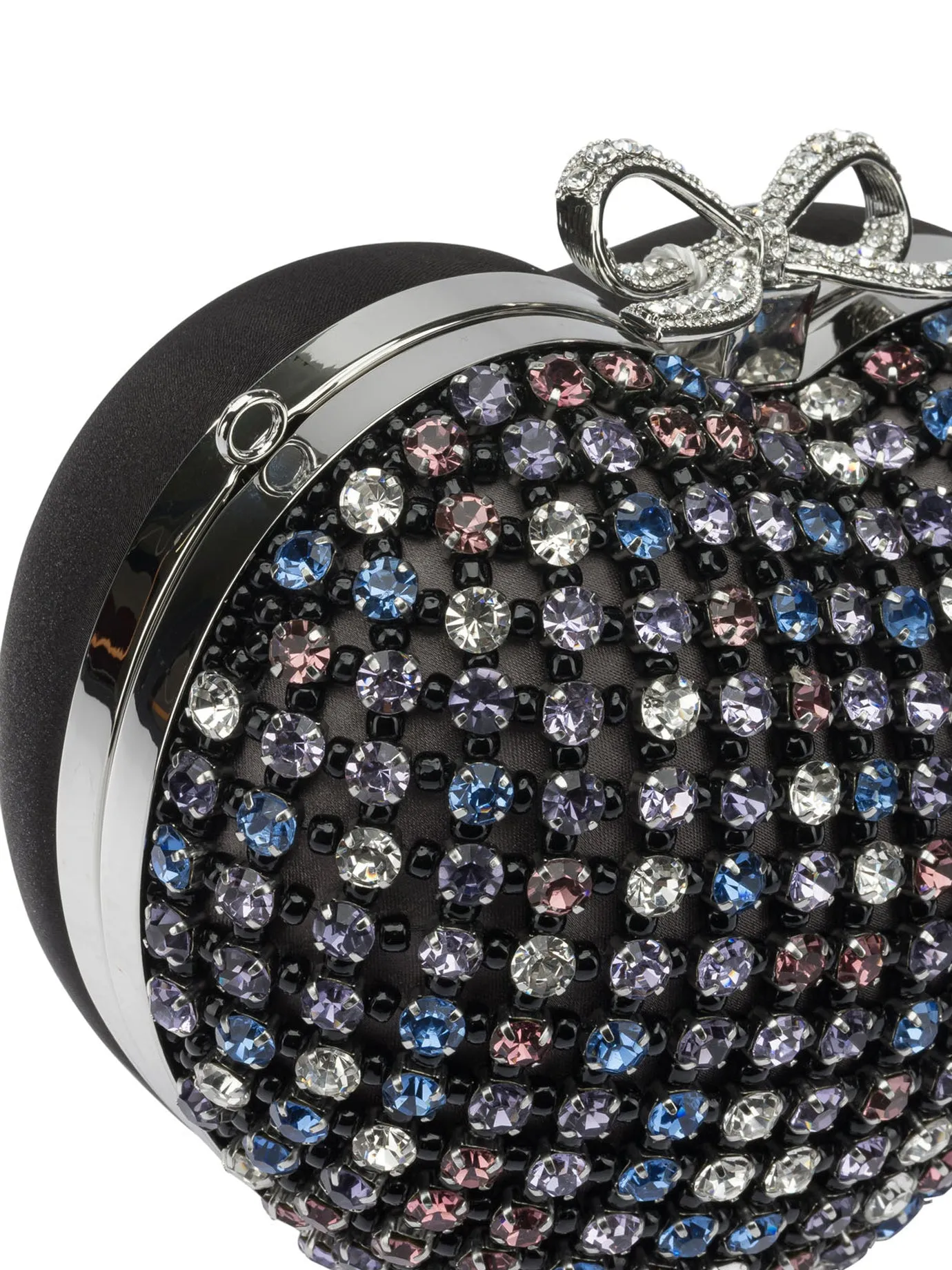 Heart Clutch With Crystals Clutches Black sold by Wanan Luxury product image thumbnail 4