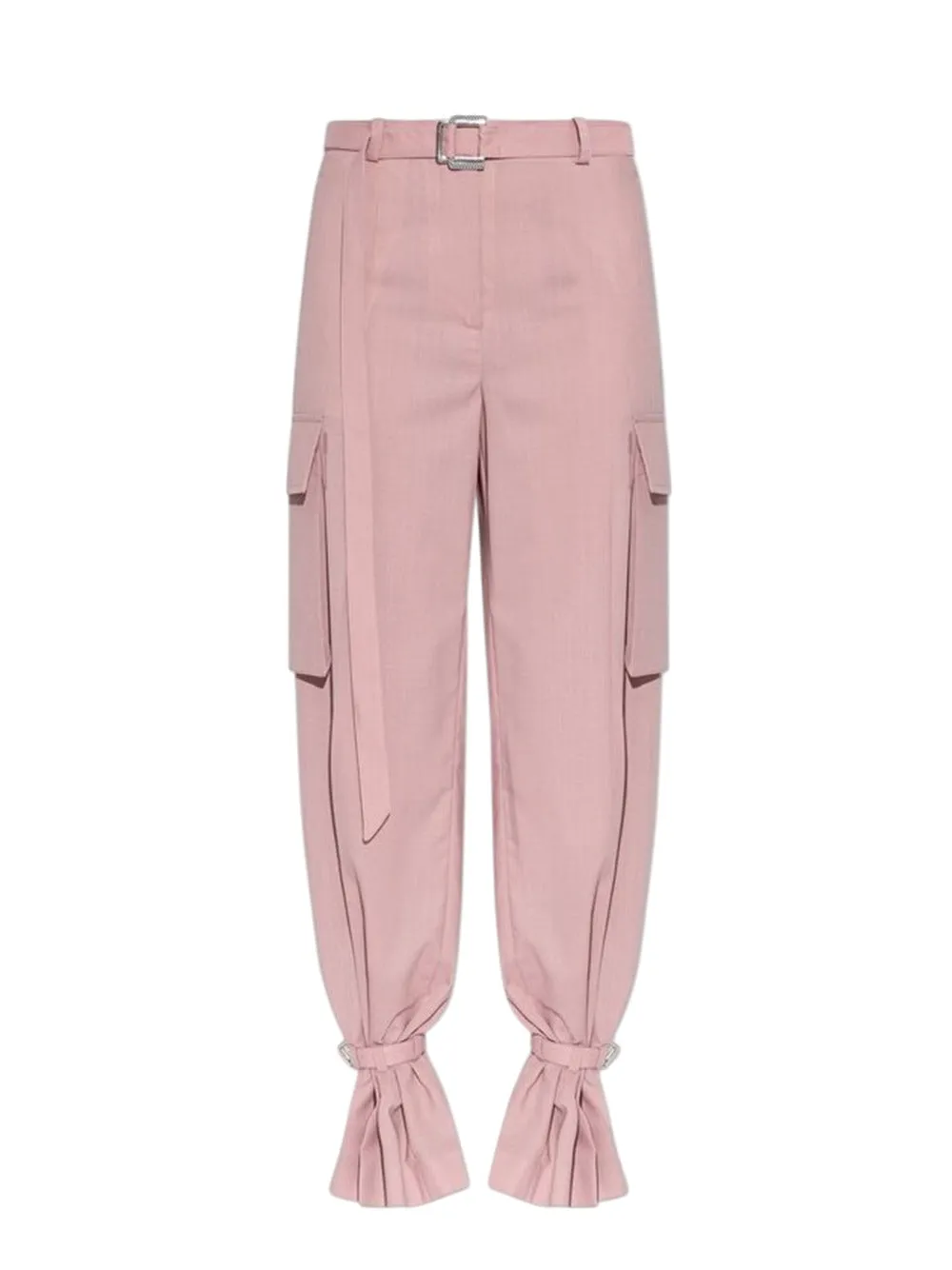 Pink Polyester Trousers sold by Wanan Luxury