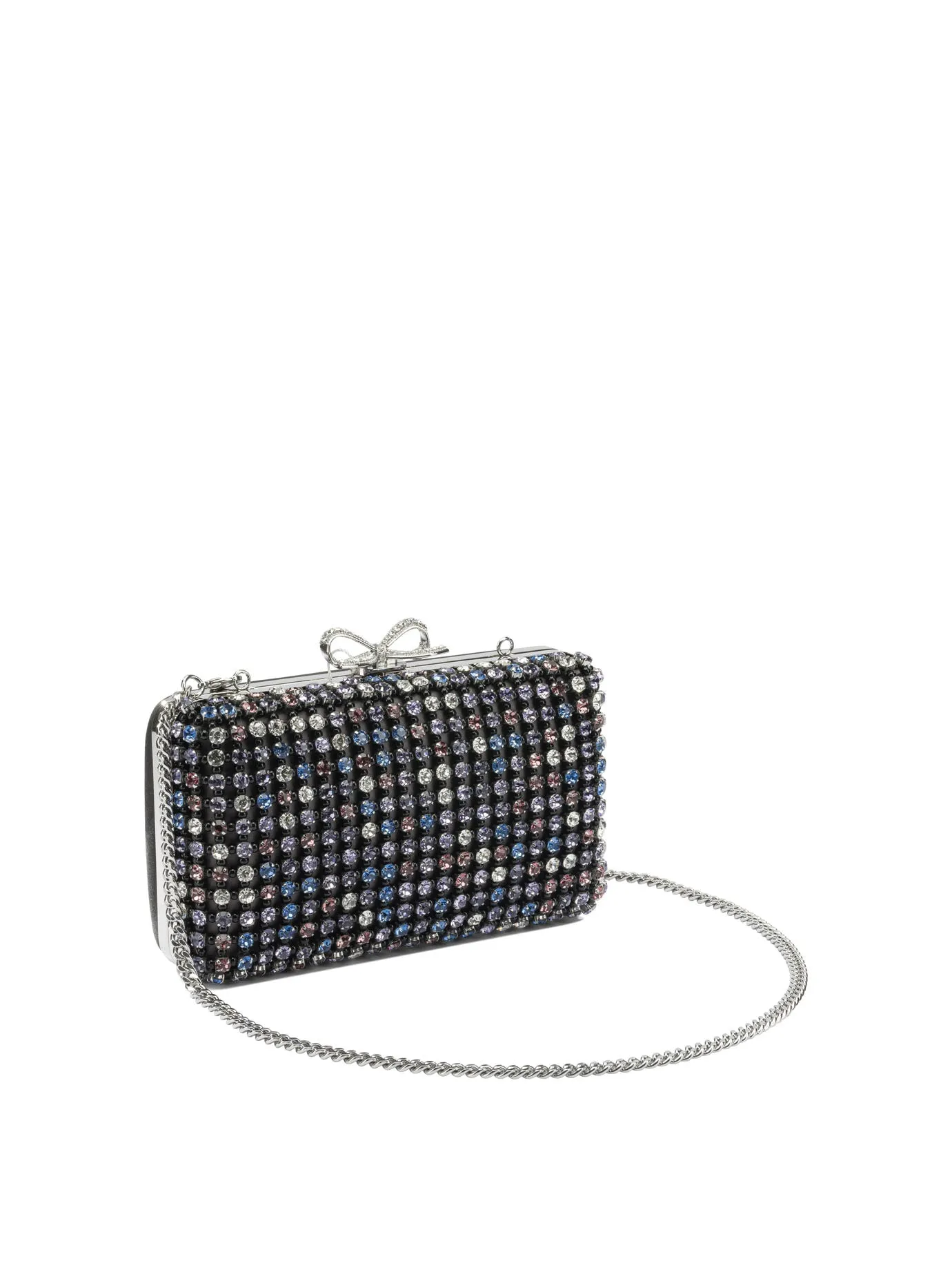 Multi-Crystal Knit Clutch Bag Clutches Black sold by Wanan Luxury product image thumbnail 2