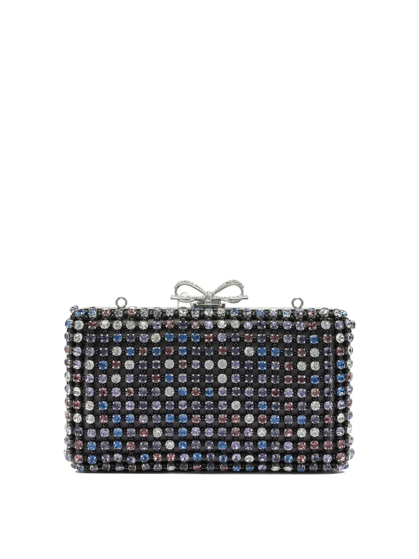 Multi-Crystal Knit Clutch Bag Clutches Black sold by Wanan Luxury