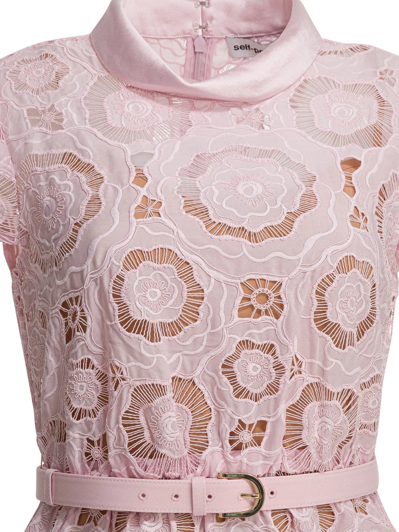 Floral Lace Flared Dress Dresses Pink sold by Wanan Luxury product image thumbnail 3