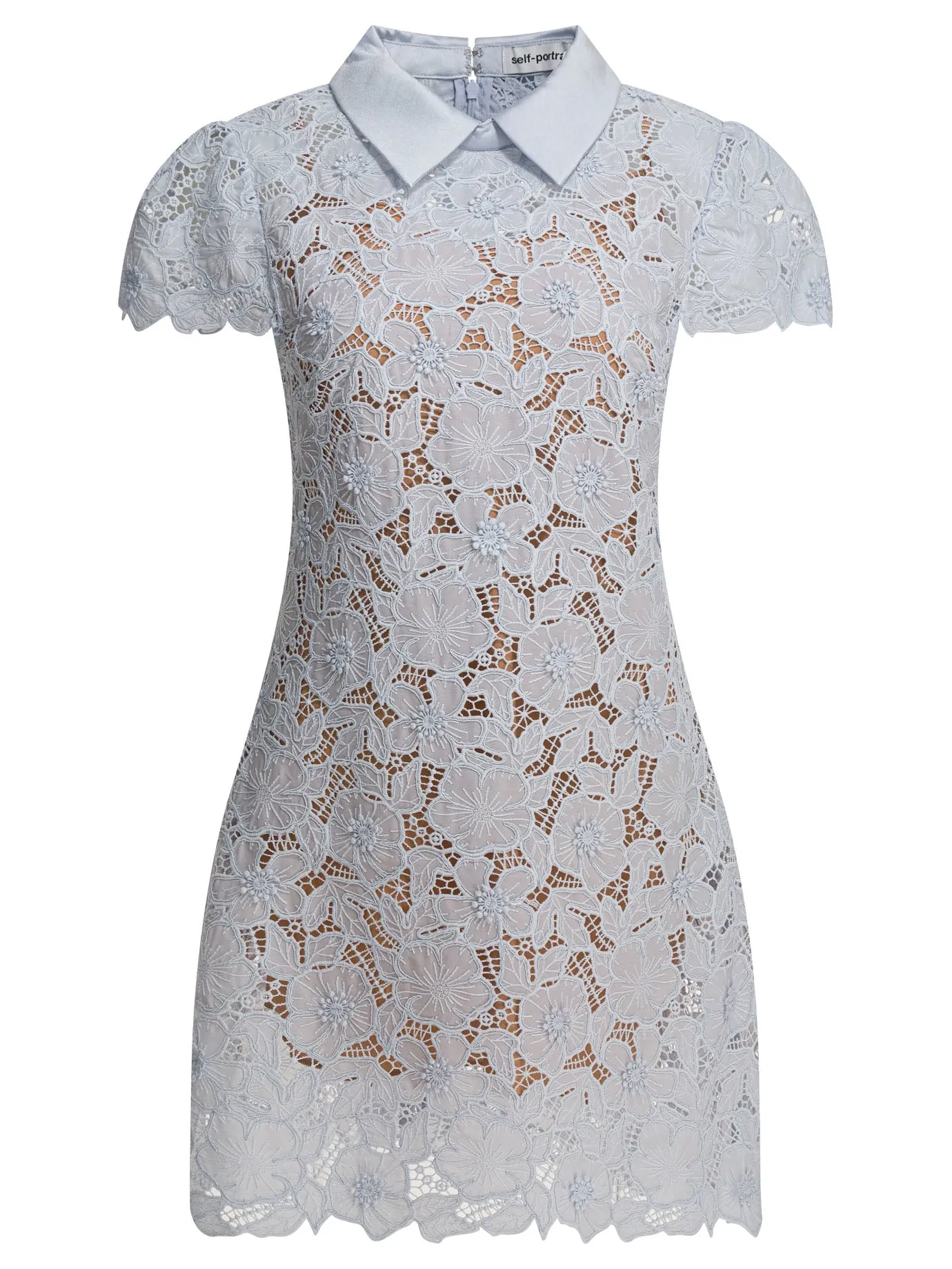 Guipure Lace Dress Dresses Blue sold by Wanan Luxury