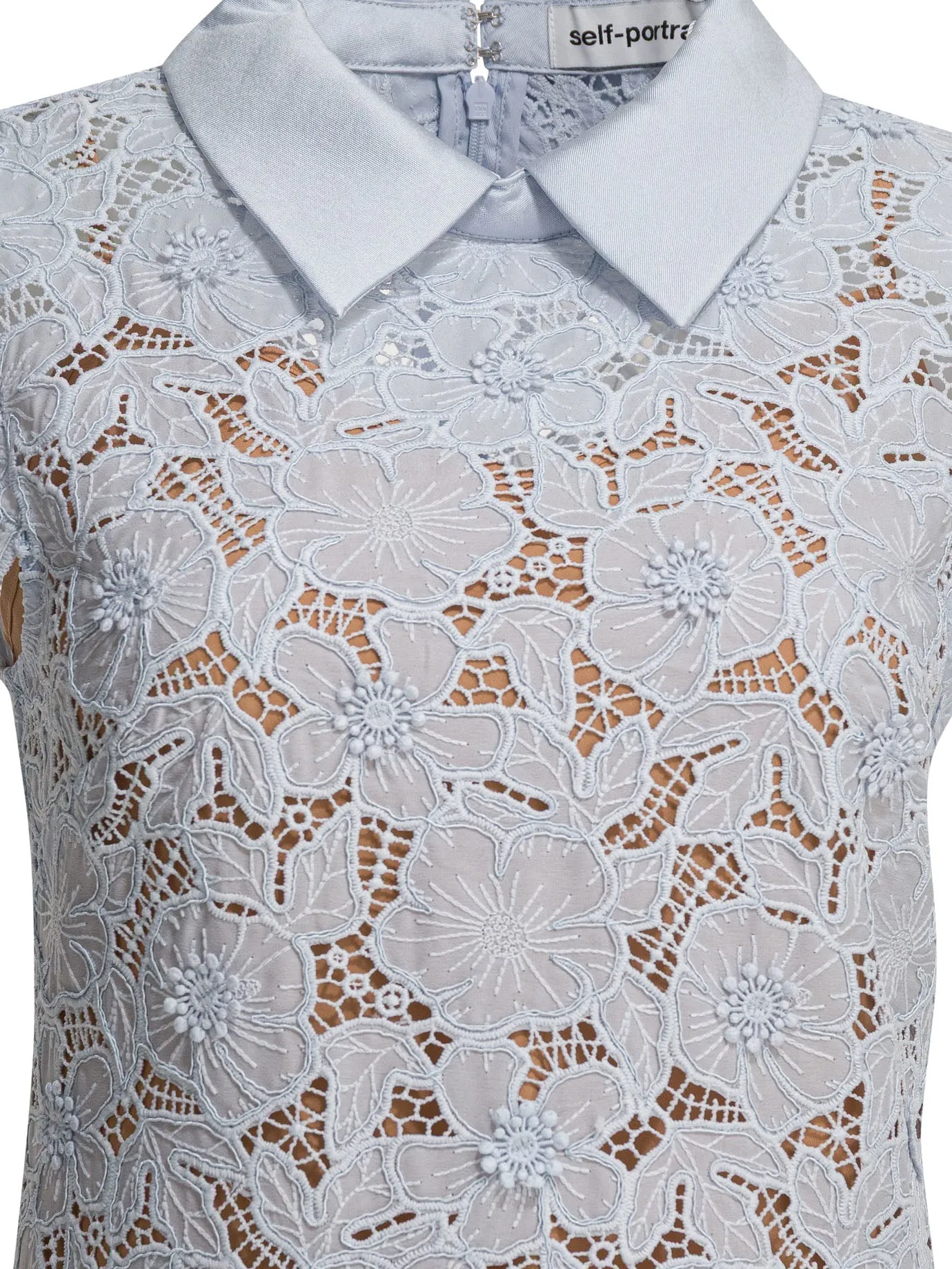 Guipure Lace Dress Dresses Blue sold by Wanan Luxury product image thumbnail 3