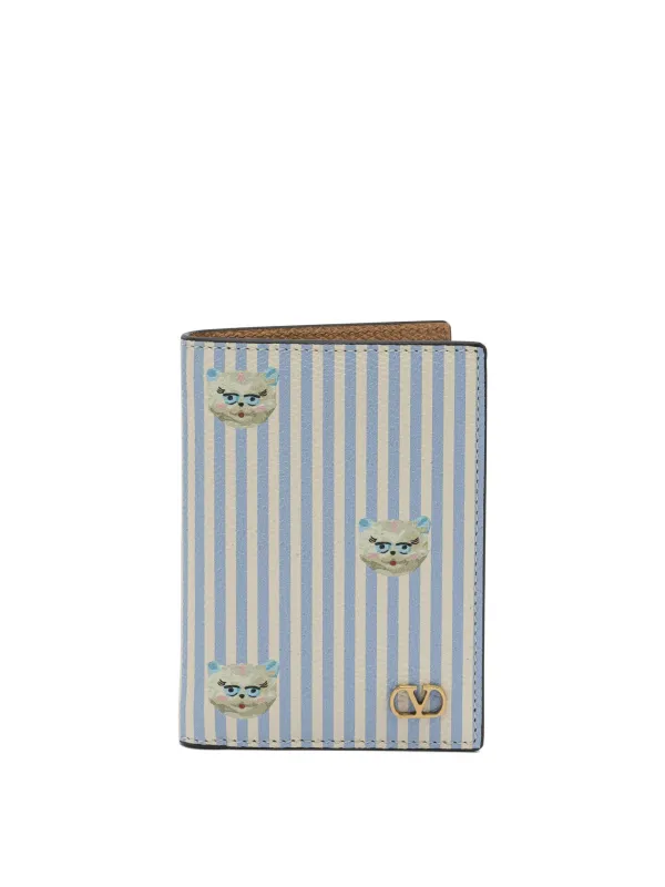 Vlogo Signature Card Holder Wallets & Card Holders Light Blue sold by Wanan Luxury