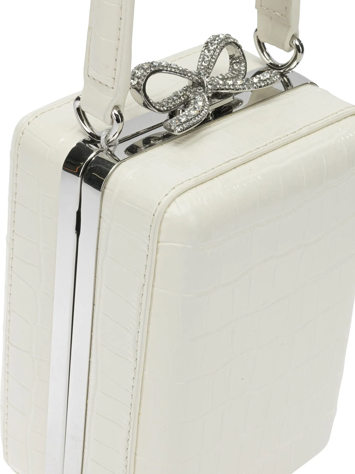 Borsa A Mano Mini In Pelle Di Coccordillo Handbags White sold by Wanan Luxury product image thumbnail 4