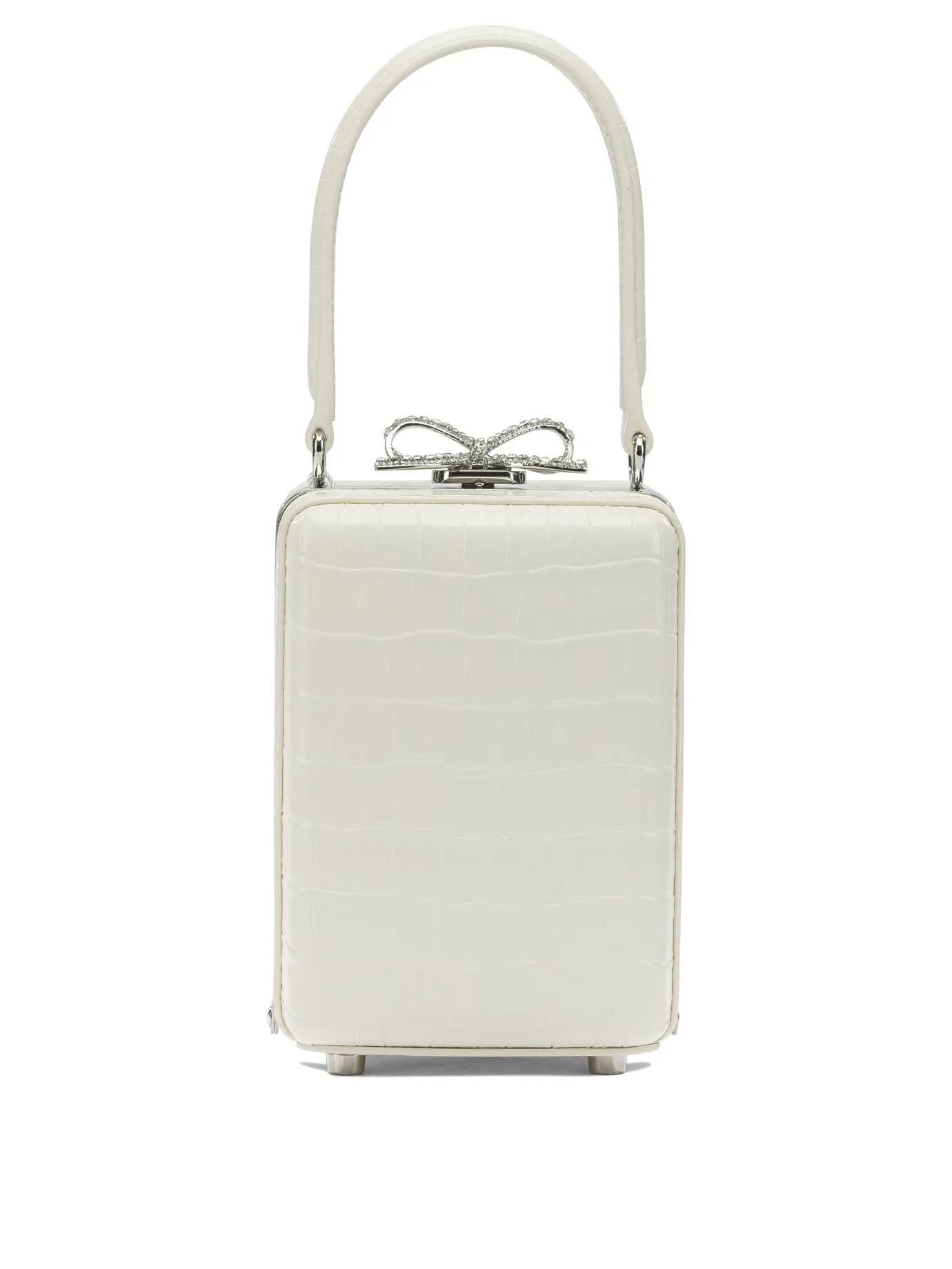 Borsa A Mano Mini In Pelle Di Coccordillo Handbags White sold by Wanan Luxury