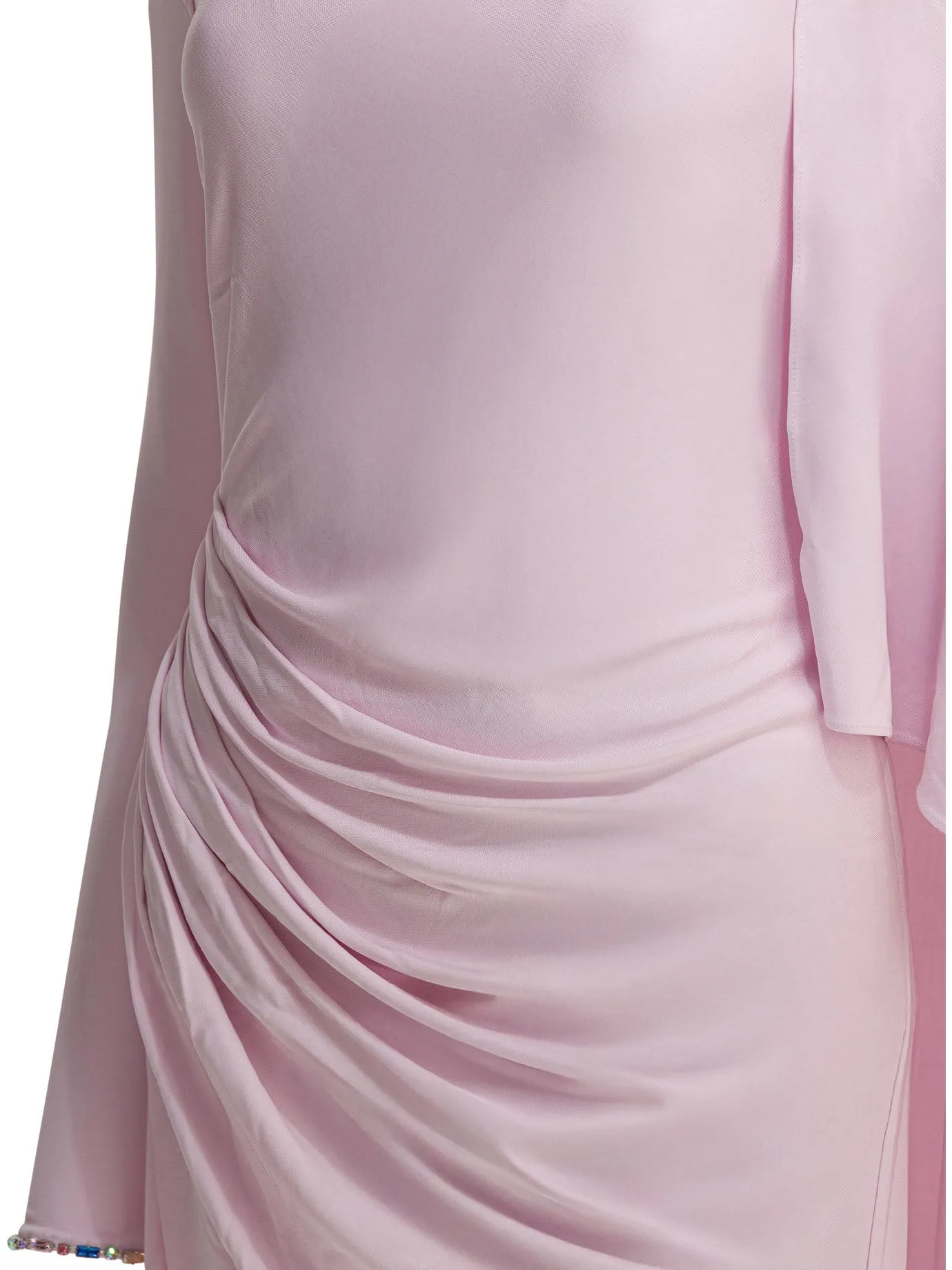 Long Draped Jersey Dress Dresses Pink sold by Wanan Luxury product image thumbnail 3