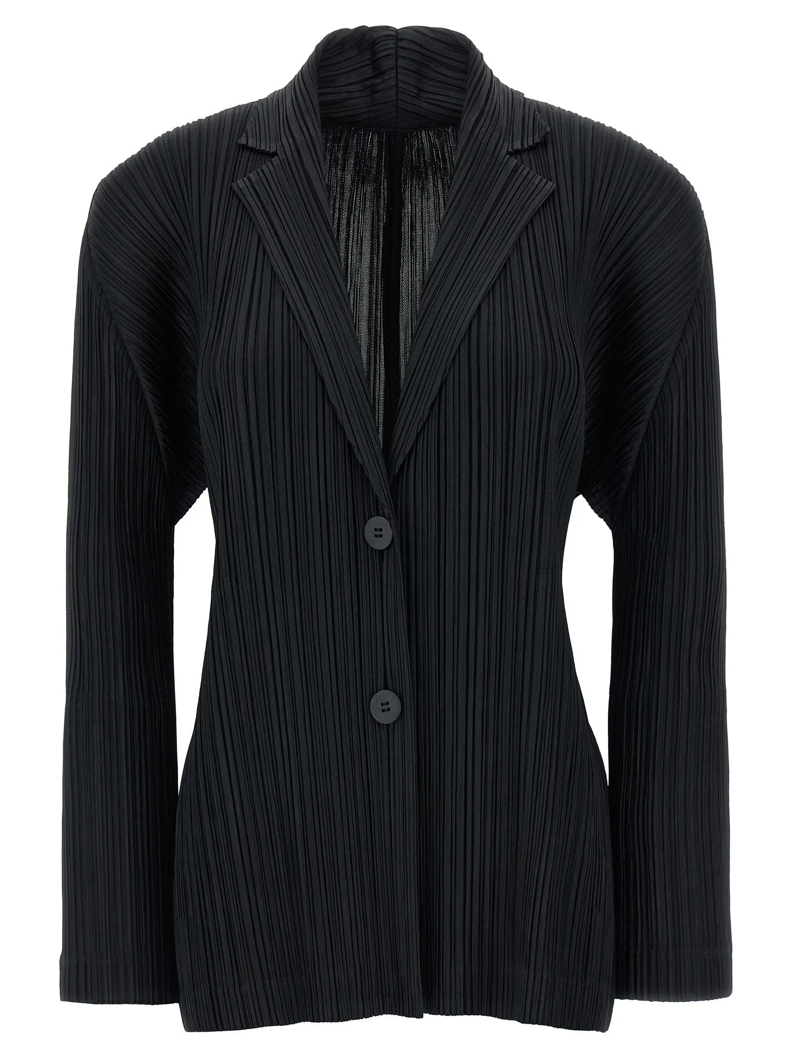 Pleats Blazers Black sold by Wanan Luxury
