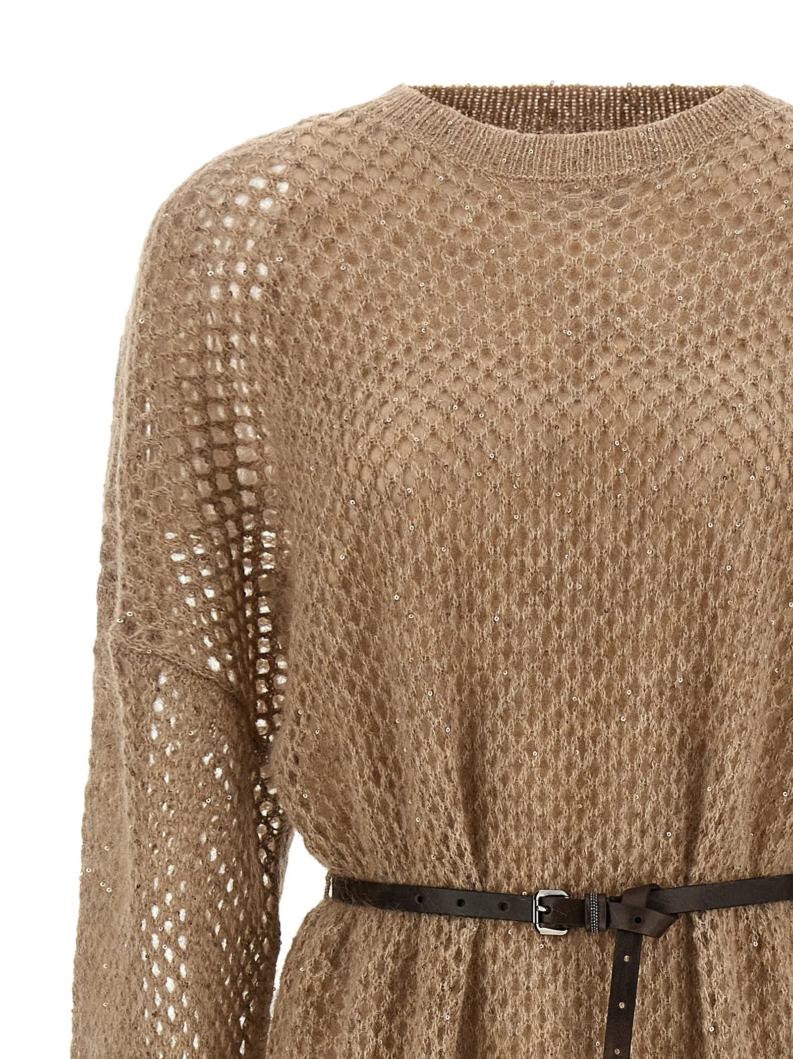 Dazzling Net Dresses Beige sold by Wanan Luxury product image thumbnail 3