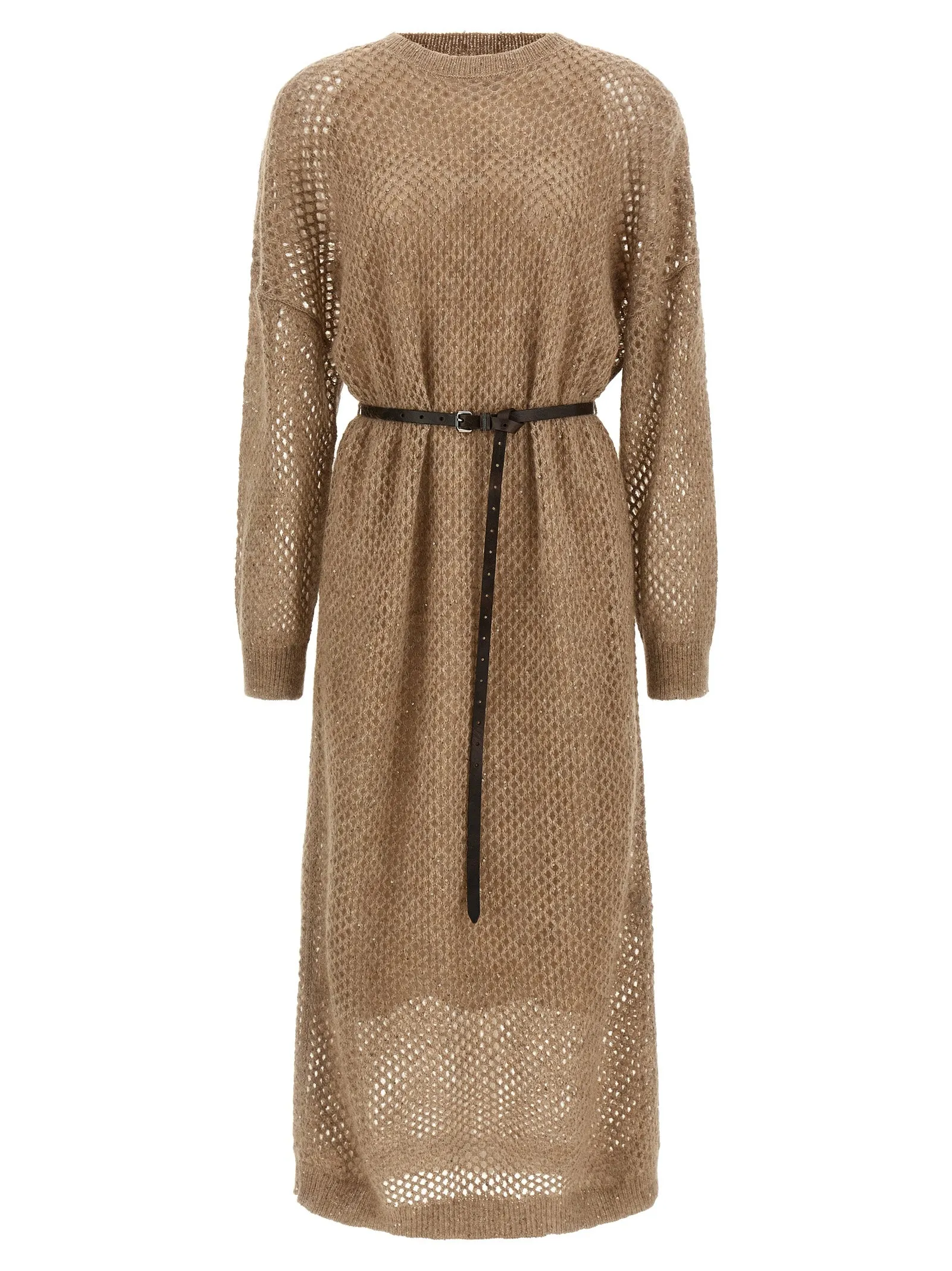 Dazzling Net Dresses Beige sold by Wanan Luxury