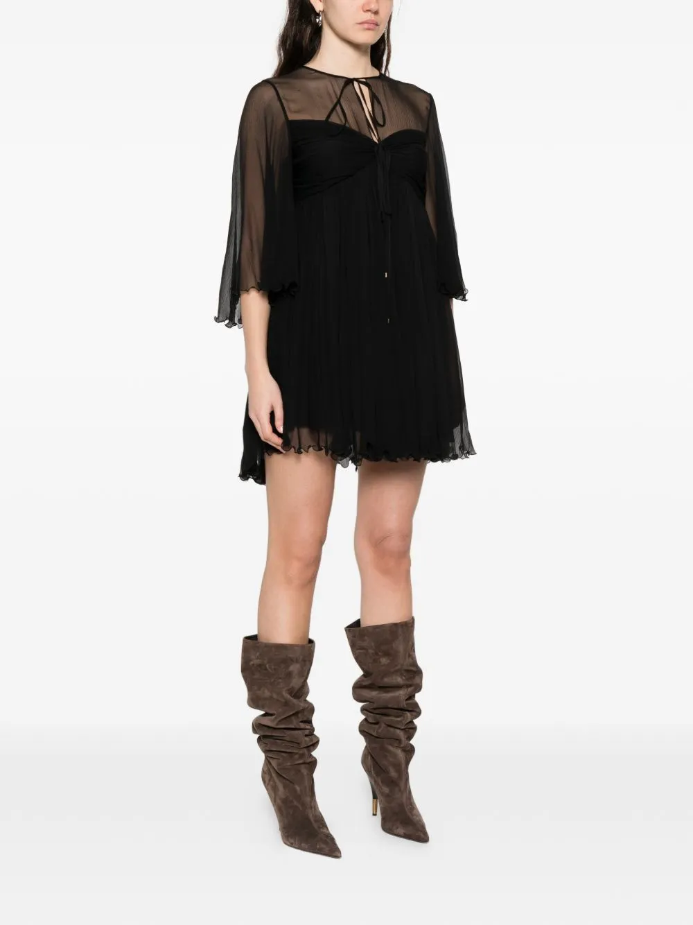 Silk Mini Dress sold by Wanan Luxury product image thumbnail 5