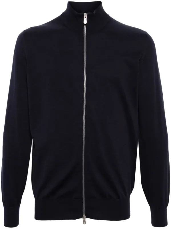 Cotton Zipped Cardigan sold by Wanan Luxury