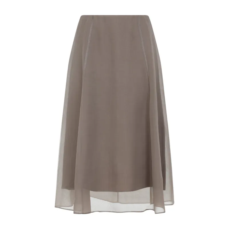 Midi Skirts Brown sold by Wanan Luxury