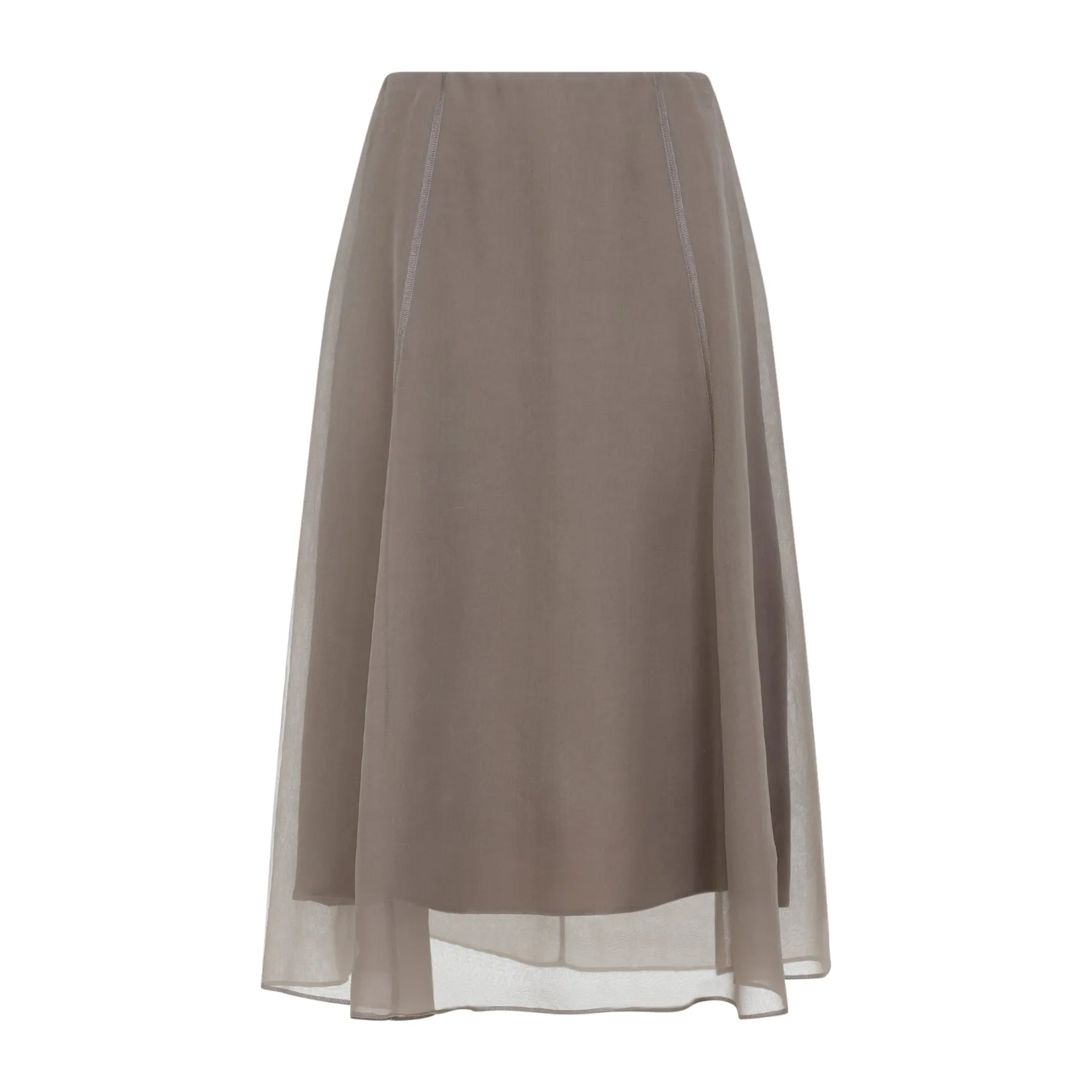 Midi Skirts Brown sold by Wanan Luxury