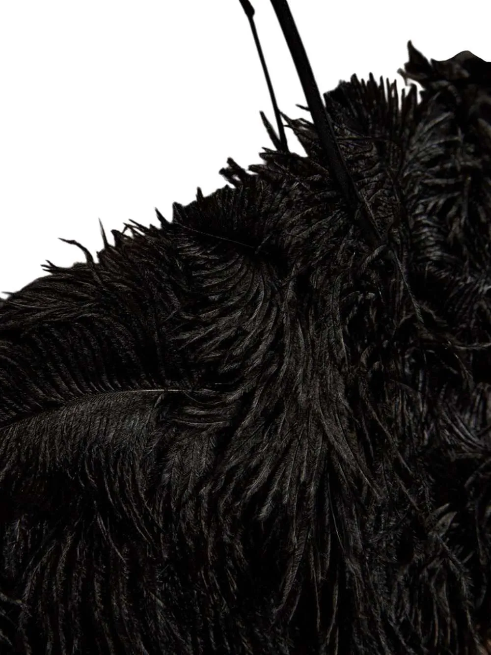 Midi Skirt With Feathers In Black sold by Wanan Luxury product image thumbnail 5