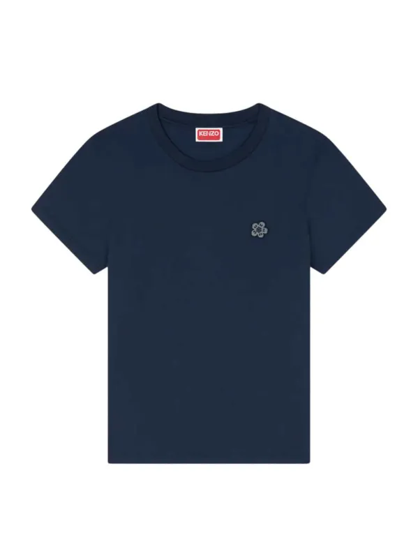 Cotton T-Shirt With "Boke Flower" Embroidery sold by Wanan Luxury