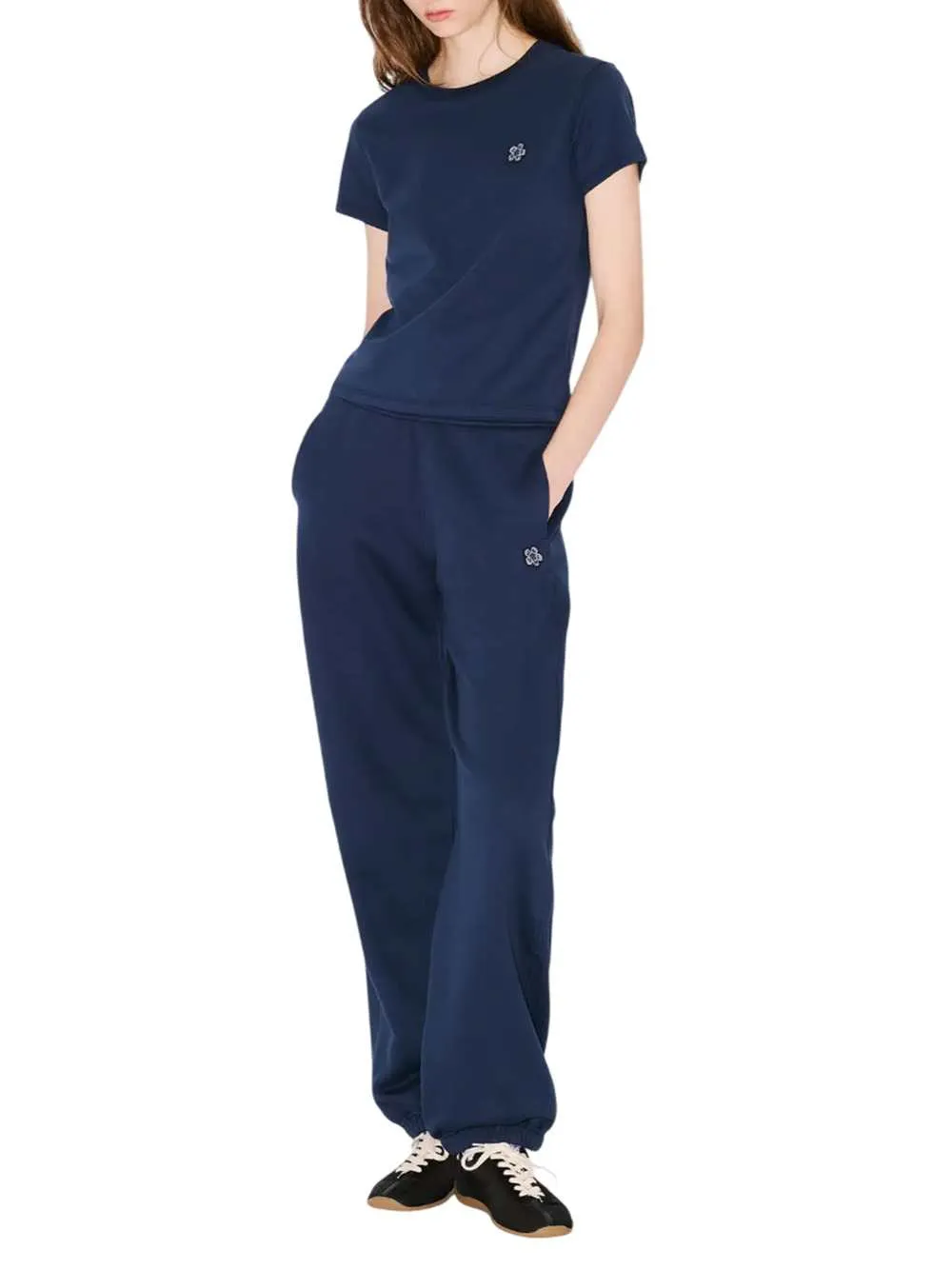 Cotton T-Shirt With "Boke Flower" Embroidery sold by Wanan Luxury product image thumbnail 3