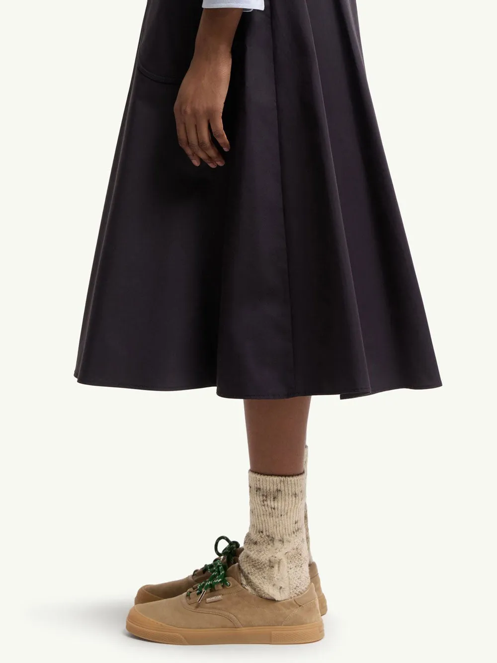 Utility Midi Skirt With Contrasting Drawstring Tie And Pockets sold by Wanan Luxury product image thumbnail 4