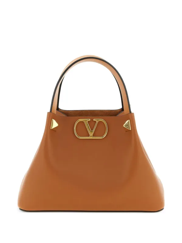 Vlogo Signature Small Leather Tote Bag sold by Wanan Luxury