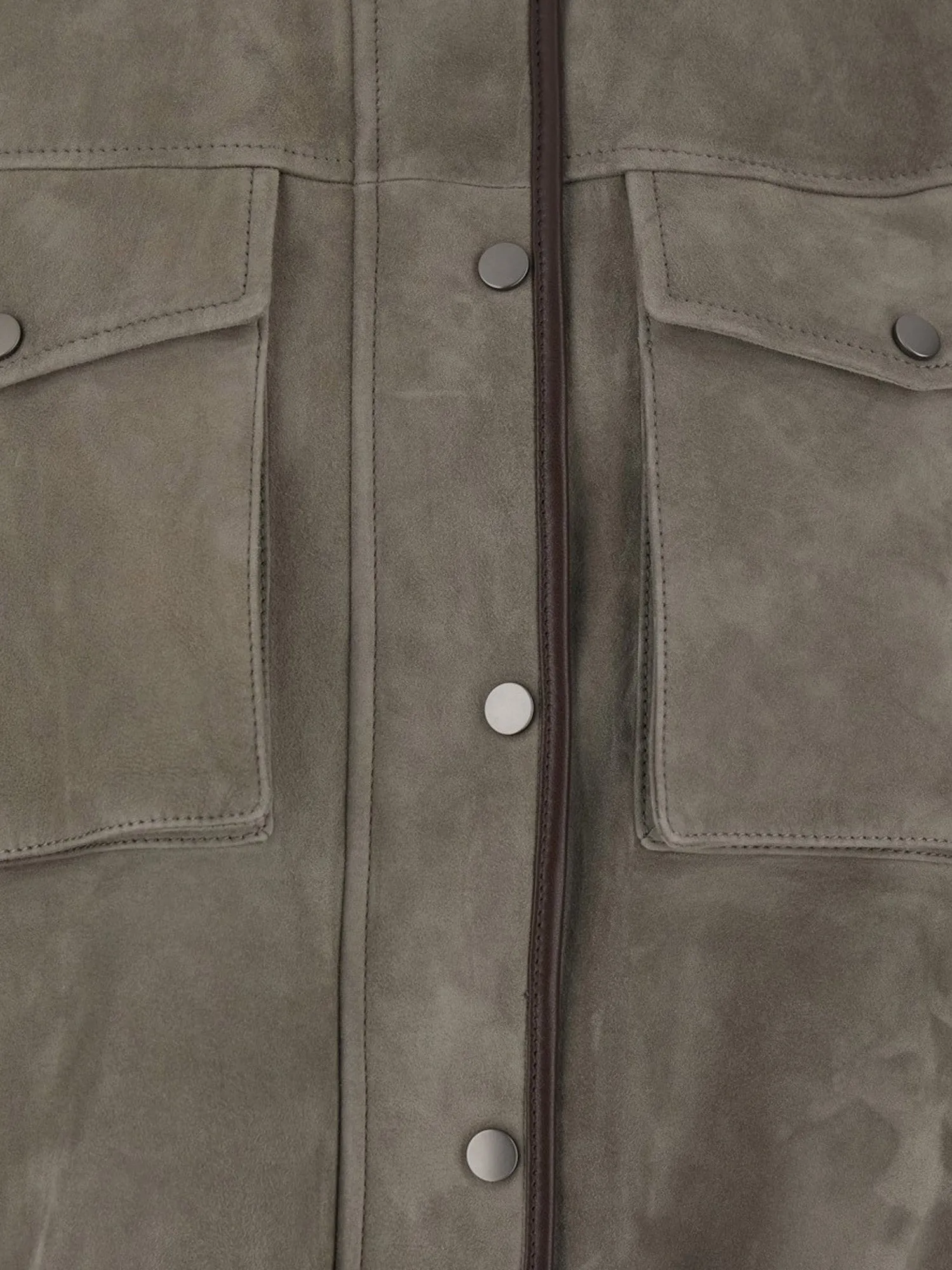 Suede Jacket With Leather Profiles sold by Wanan Luxury product image thumbnail 3