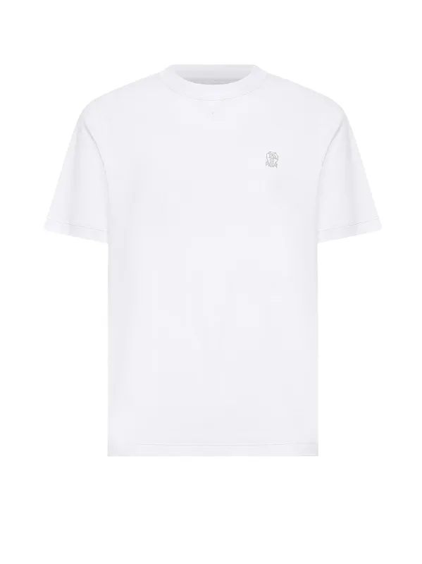 Cotton T-Shirt With Logo sold by Wanan Luxury