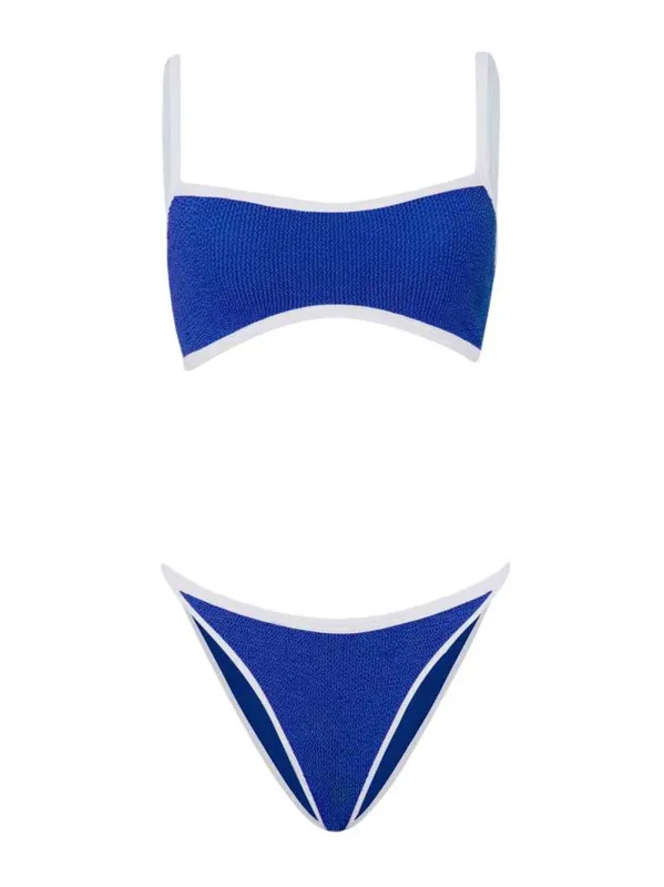 Tyler Bikini In Royal Blue/White made by Hunza G