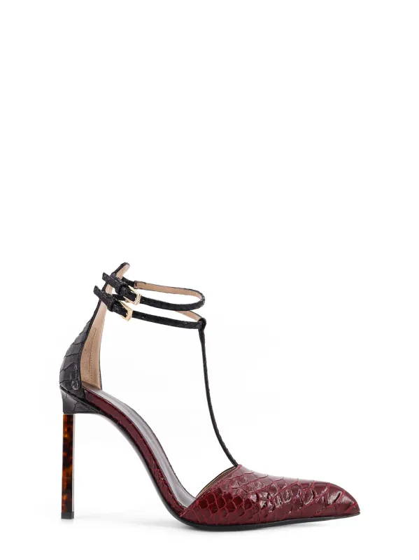 Python-Effect Leather Pumps sold by Wanan Luxury