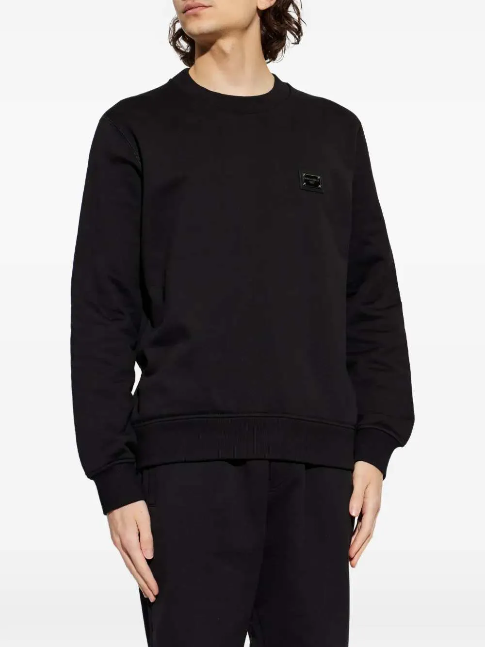 Crewneck Sweatshirt With Logo Plaque sold by Wanan Luxury product image thumbnail 3