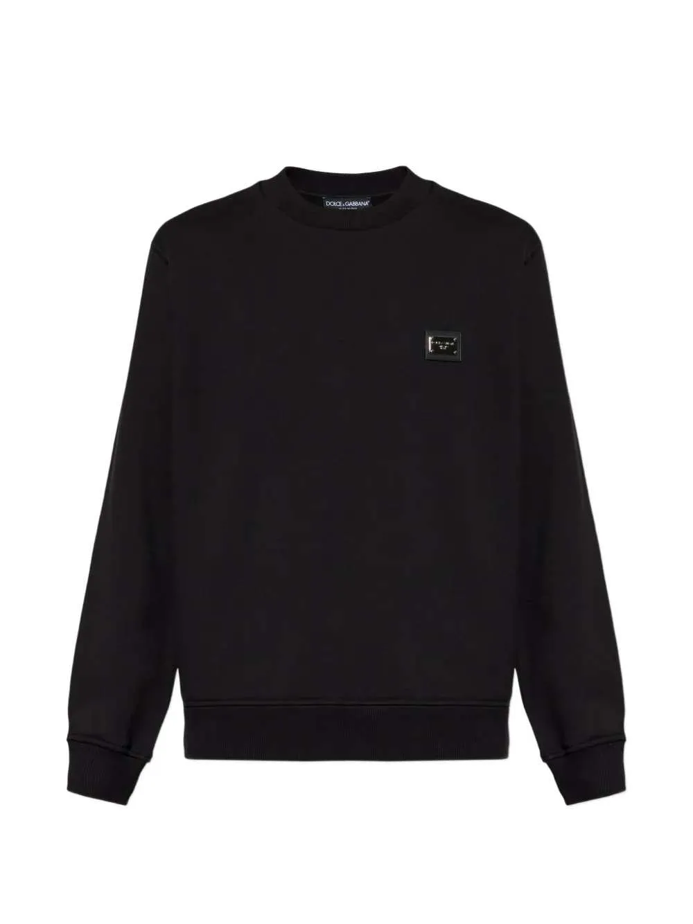 Crewneck Sweatshirt With Logo Plaque sold by Wanan Luxury