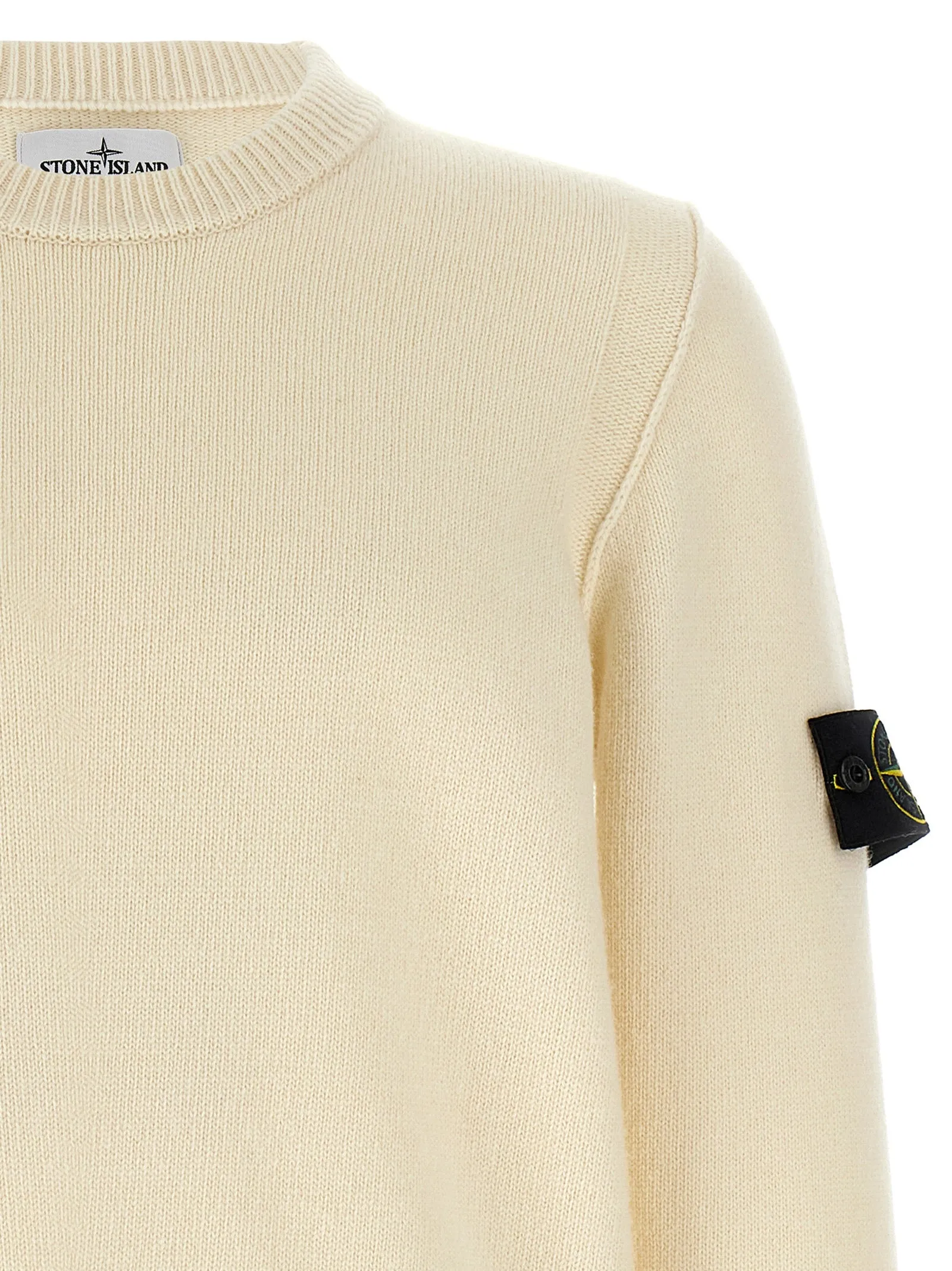 Logo Badge Sweater Sweaters And Cardigans White sold by Wanan Luxury product image thumbnail 3