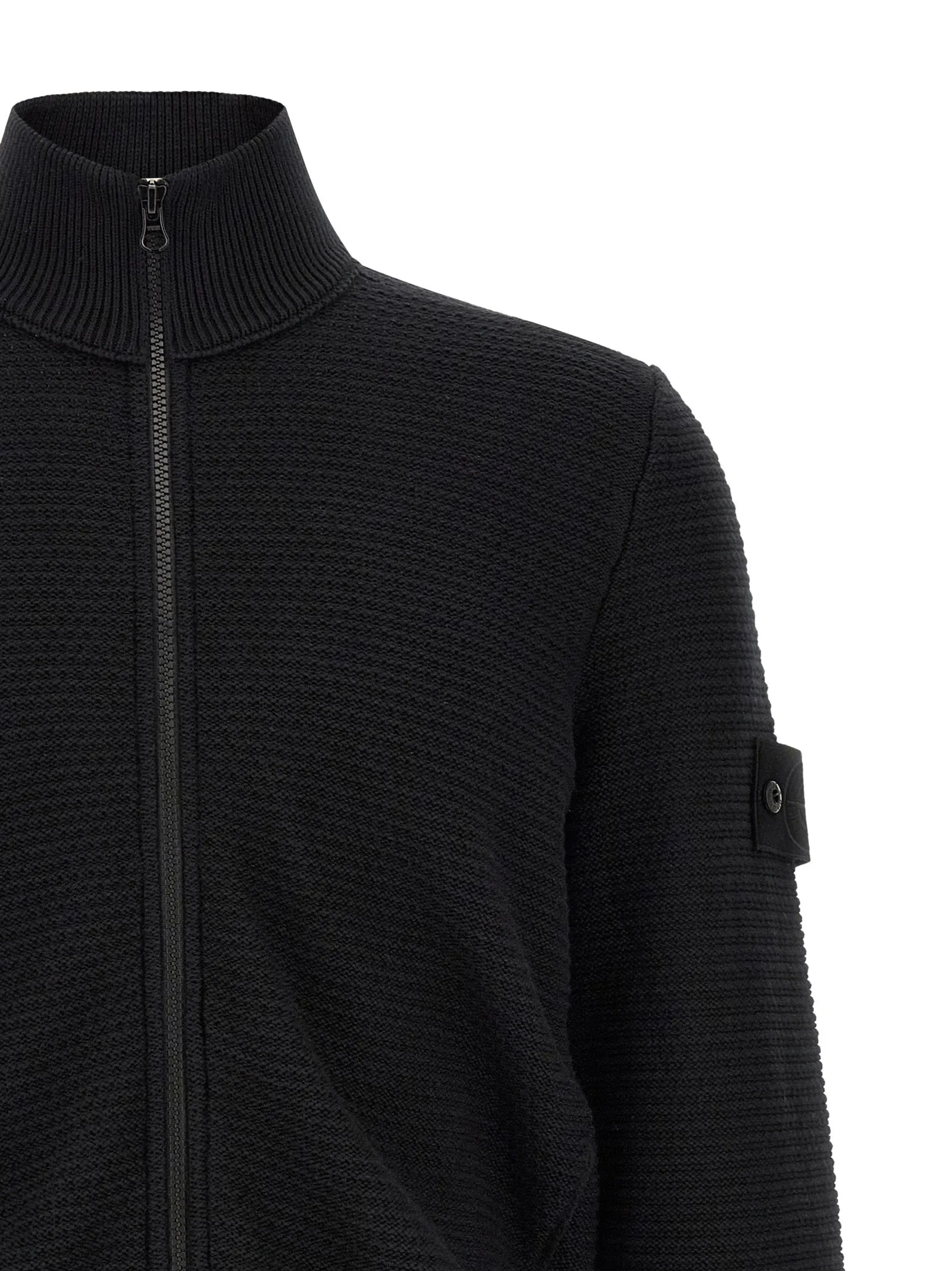 Cashmere Cotton Cardigan Sweaters And Cardigans Black sold by Wanan Luxury product image thumbnail 3