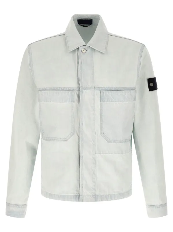 Denim Jacket Puffer Jackets Light Blue sold by Wanan Luxury