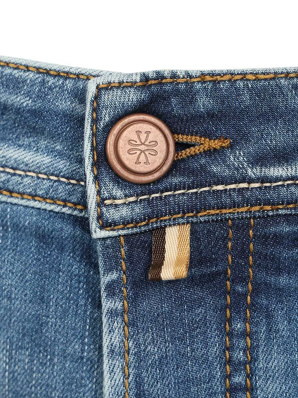 Pant 5 Pkt Super Slim Fit Nick Slim V1 Salpa Beige 10 Oz Jeans Light Blue sold by Wanan Luxury product image thumbnail 4