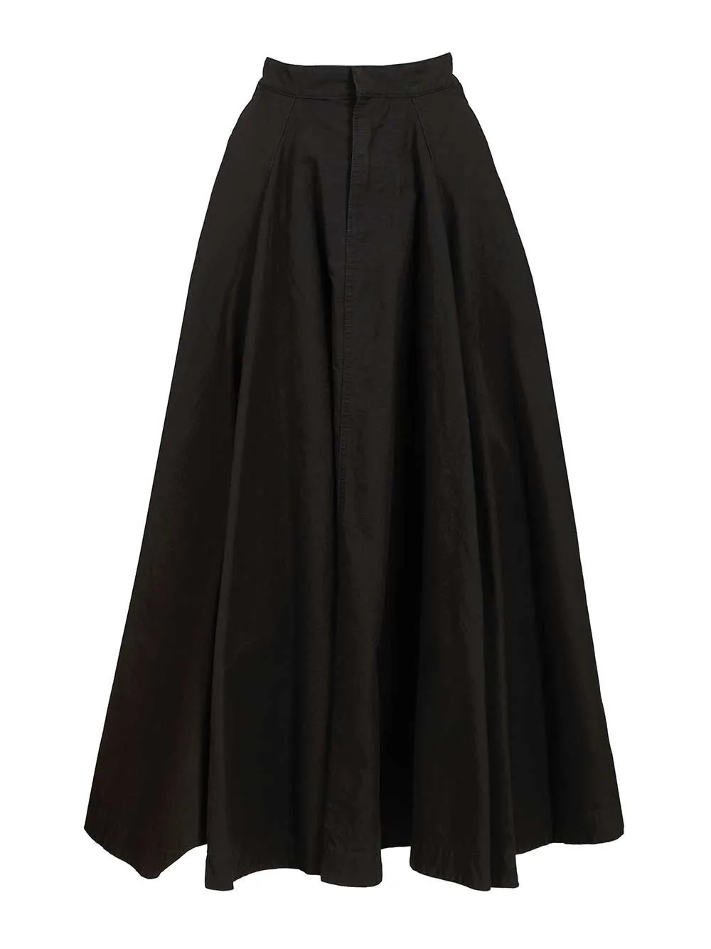 Godet Maxi Skirt Skirts Black sold by Wanan Luxury