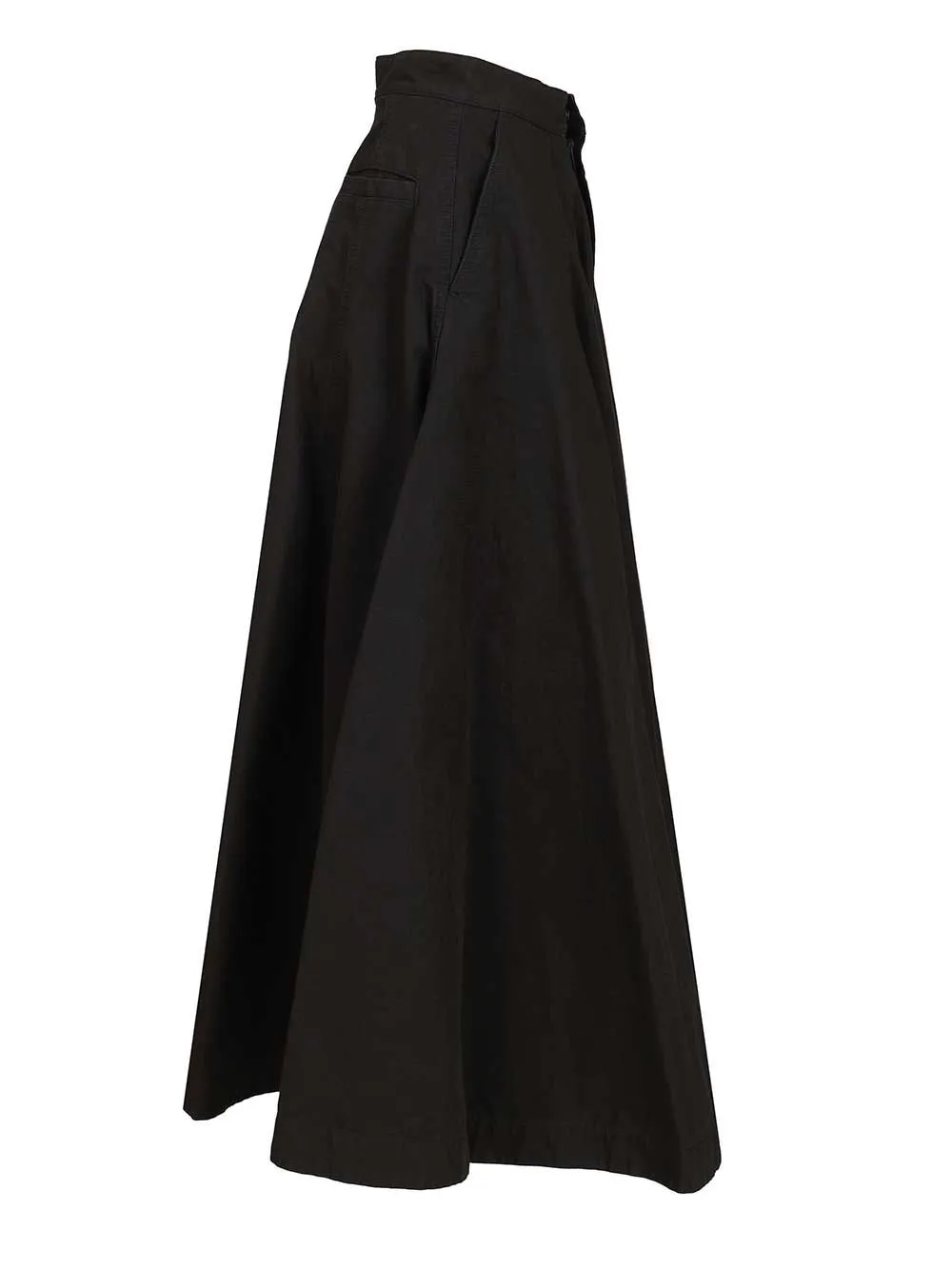 Godet Maxi Skirt Skirts Black sold by Wanan Luxury product image thumbnail 3