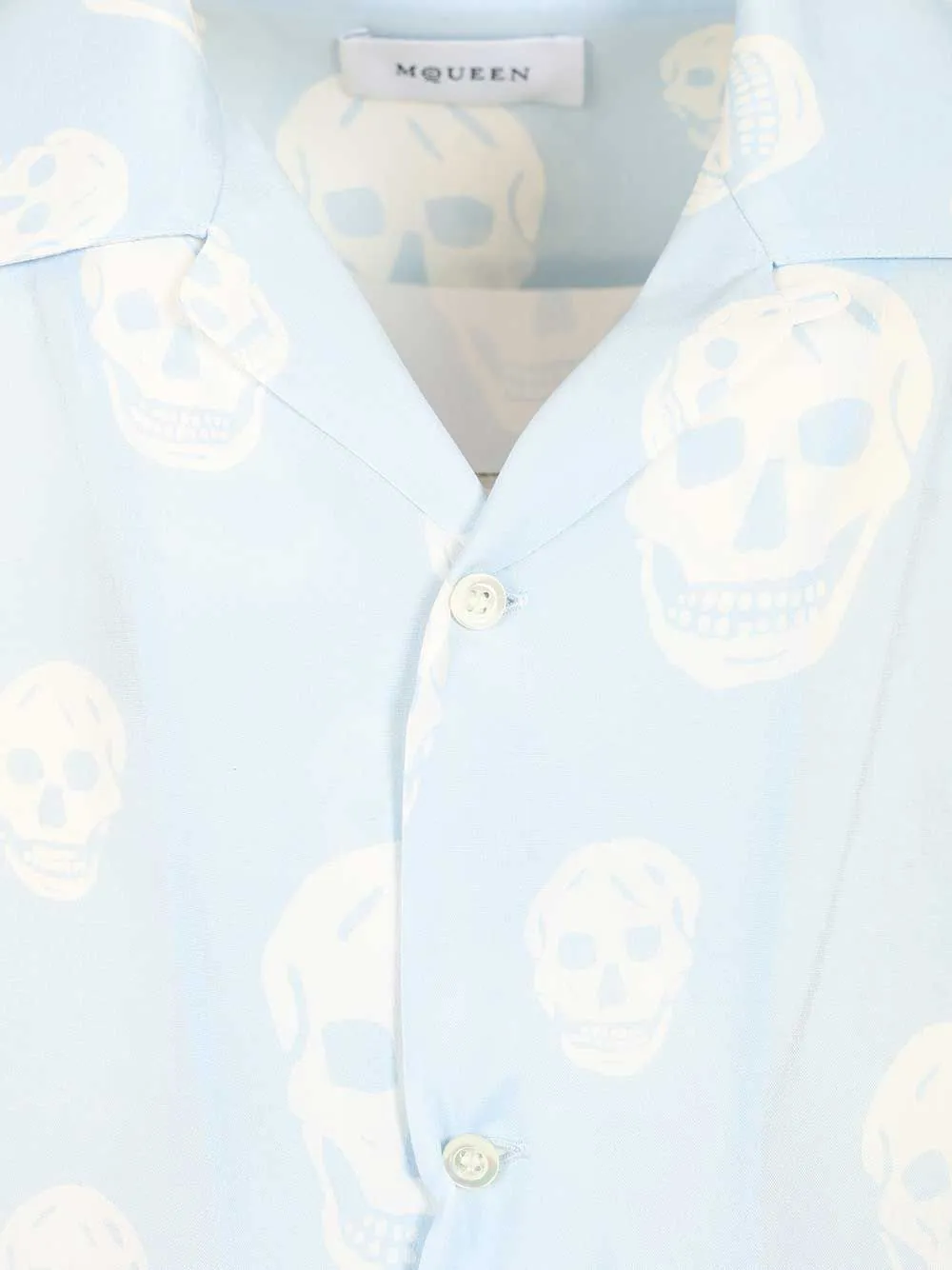 Printed Crepe De Chine Shirt Shirts Light Blue sold by Wanan Luxury product image thumbnail 3