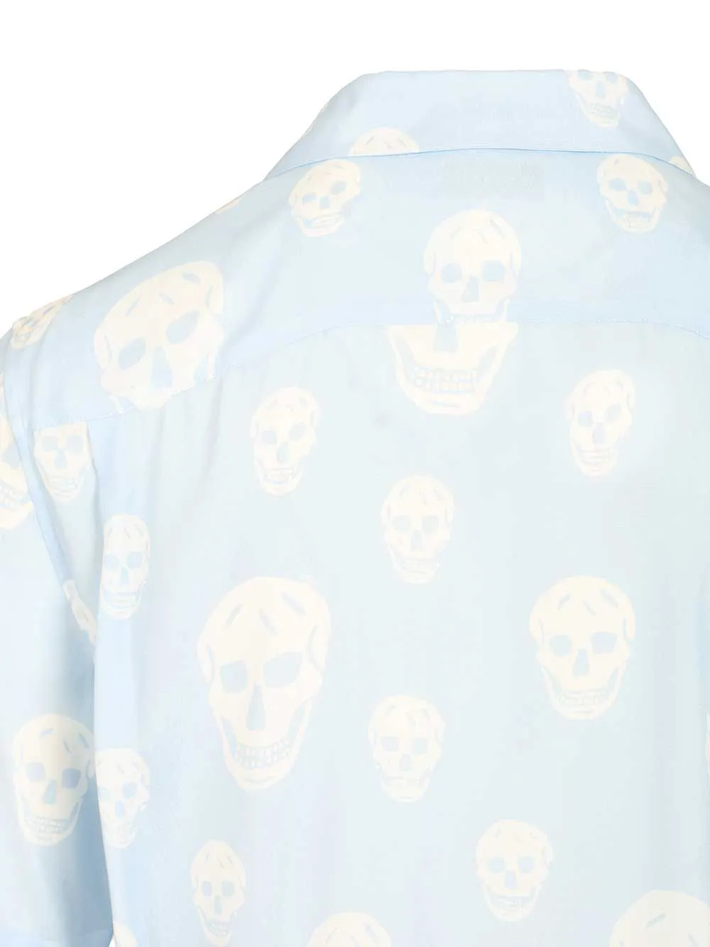Printed Crepe De Chine Shirt Shirts Light Blue sold by Wanan Luxury product image thumbnail 4