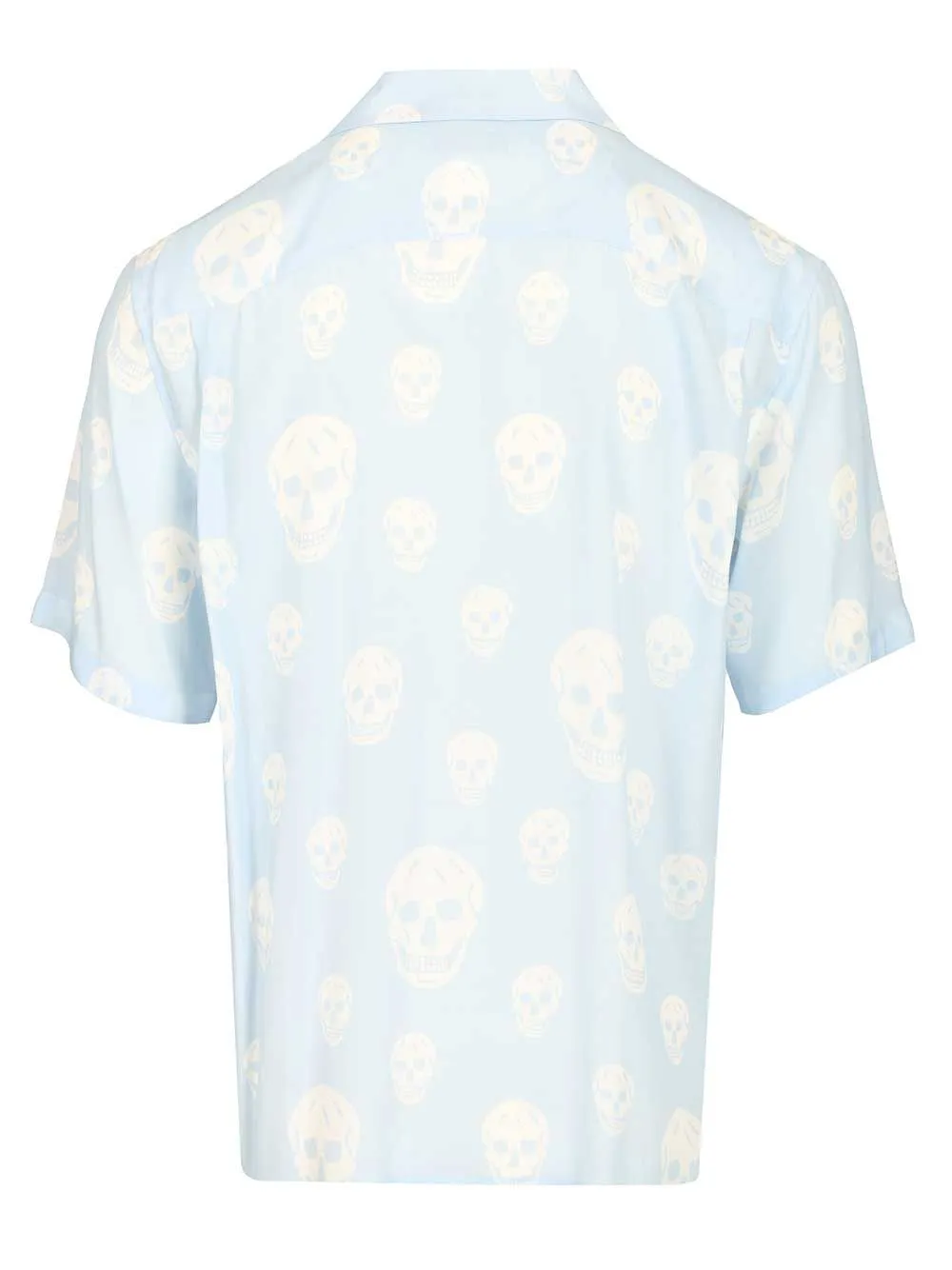 Printed Crepe De Chine Shirt Shirts Light Blue sold by Wanan Luxury product image thumbnail 2