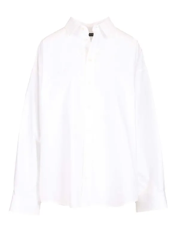 Long-Sleeved Shirt T-Shirt White made by Wanan Luxury