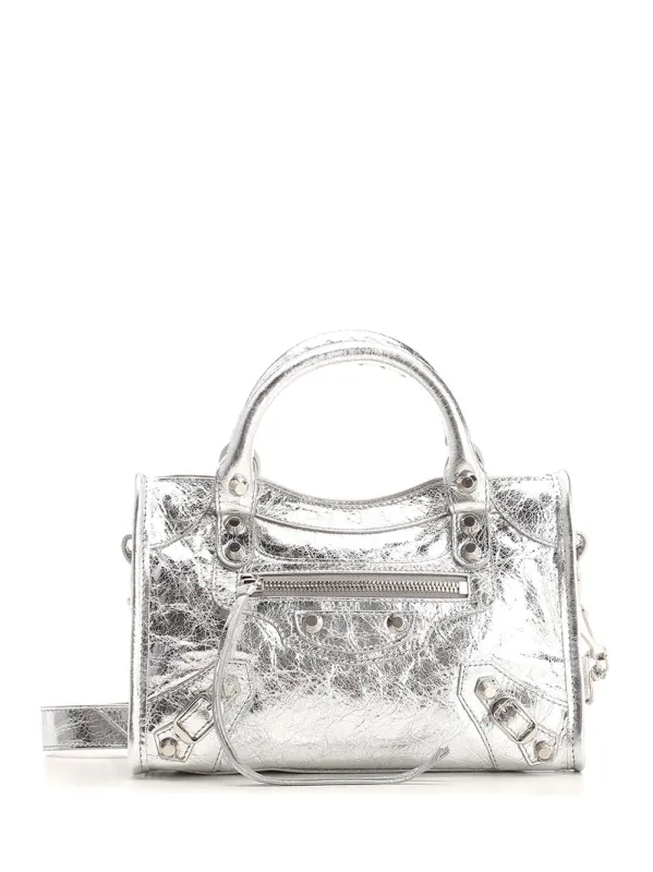 Le City Handbags Silver sold by Wanan Luxury